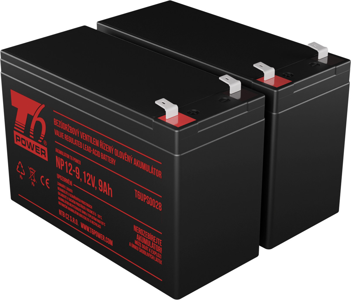 T6 Power RBC124, RBC142, RBC177, RBC109, RBC33 - battery KIT