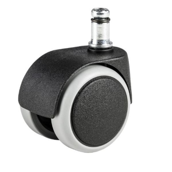 Náhradní kolečka k židlím - na tvrdé podlahy, čern