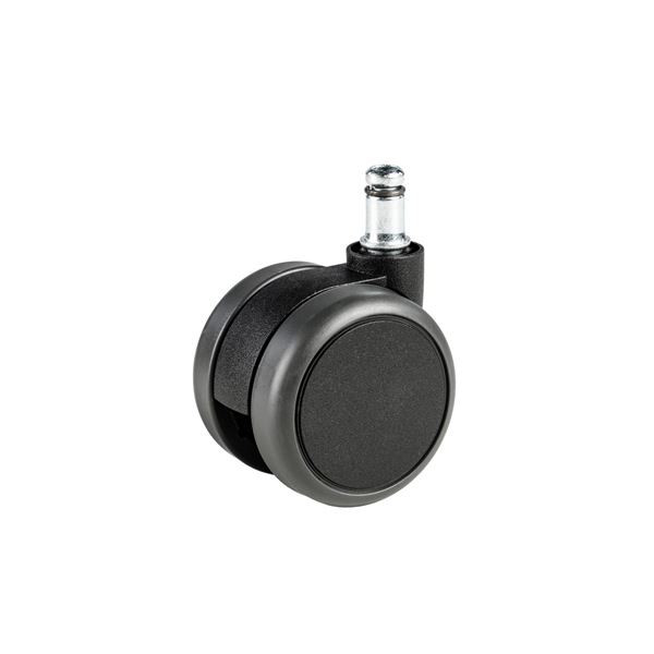 Náhradní kolečka k židlím - pro tvrdé podlahy, čer