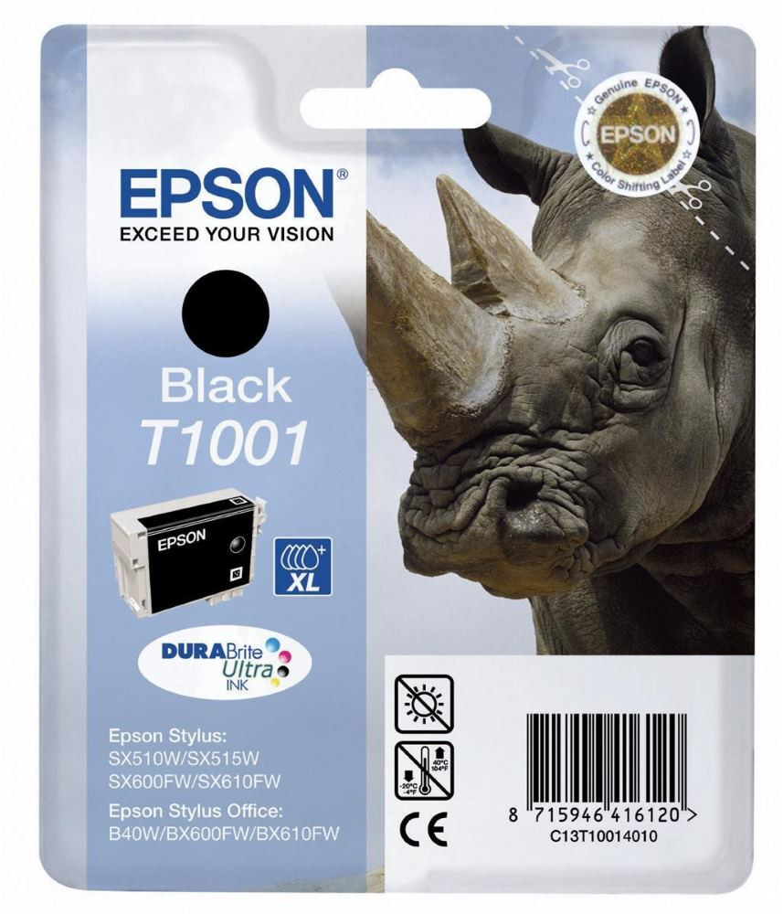 Epson inkoustová náplň/ C13T10014010/  Stylus Office B40W/ SX600FW/ Černá