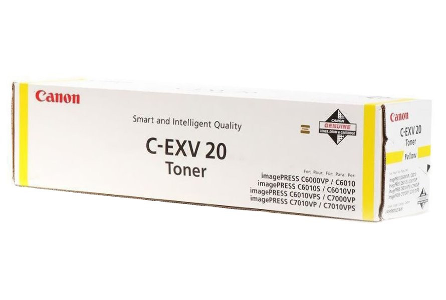 Canon originální  TONER CEXV20 YELLOW IP C7000VP/C7010VP/C6000VP/C6010VP 35 000 stran A4 (5%)