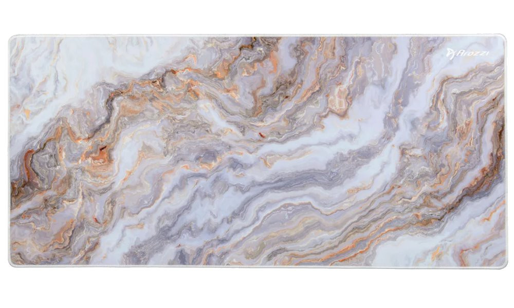 AROZZI ZONA Mousepad XL White Marble/ XL podložka na stůl/ 900x420x4 mm/ voděodolná
