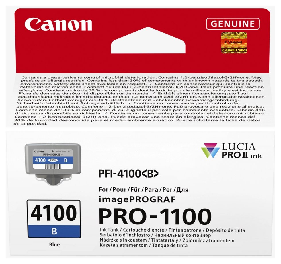 Canon inkoustová náplň INK PFI-4100 B Blue
