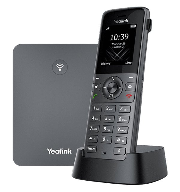 Yealink W73P_V4 IP DECT báze+ručka, PoE, 1,8" bar.disp., až 10 ruček