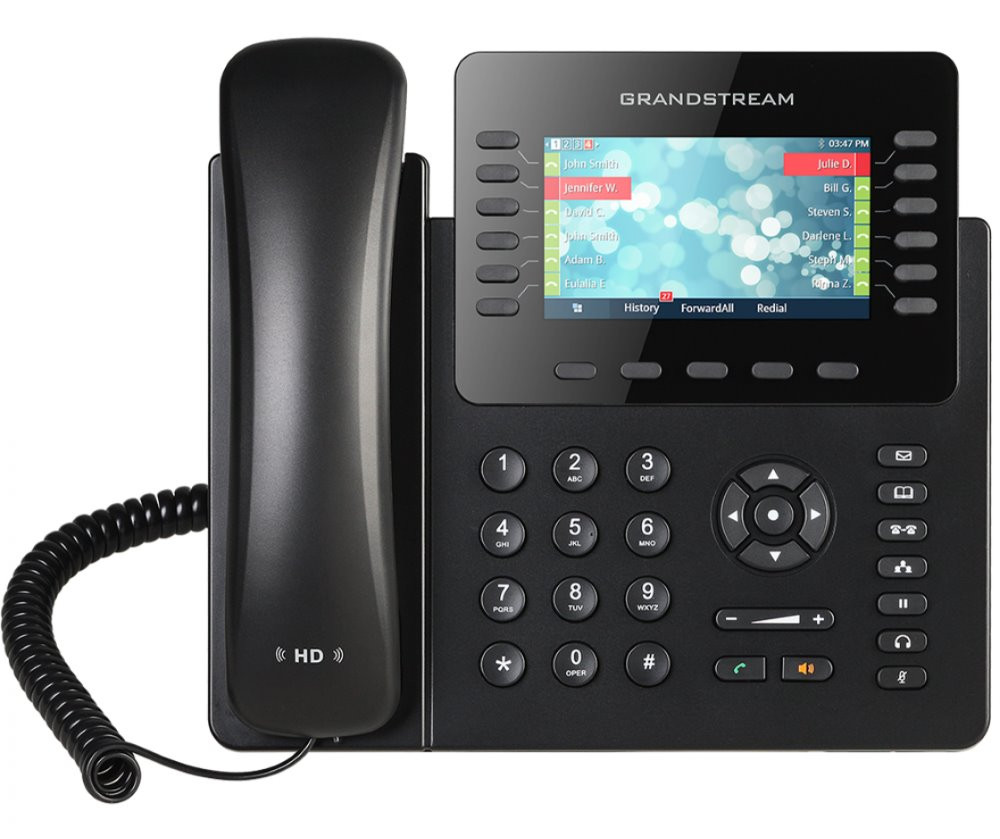 Grandstream GXP2170 VoIP telefon   6xSIP účet, HD audio, 5prog.tl.+48 předvoleb, bluetooth, EHS,barevný LCD,2x GLAN