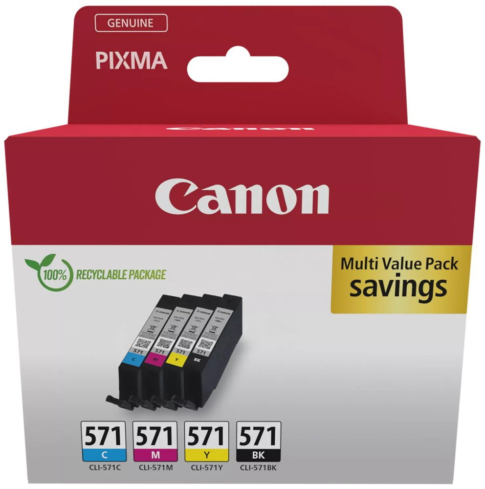 Canon inkoustová náplň CLI-571 C/M/Y/BK MULTI  SEC Ink Value Pack