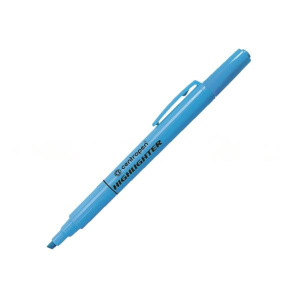Zvýrazňovač Centropen 8722, modrý