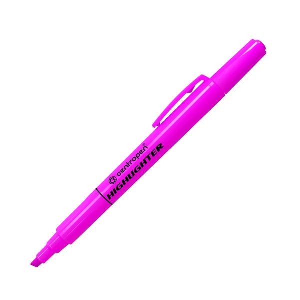 Zvýrazňovač Centropen 8722, růžový