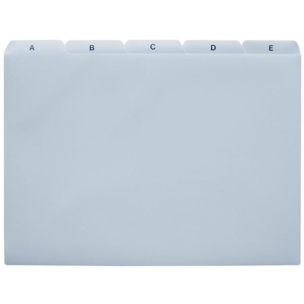 Rozlišovač do kartotéky A4 PVC, A-Z, 25-dílné,šedé