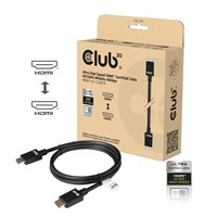 Club3D Kabel Ultra Rychlý HDMI™ Certifikovaný 4K 8K60Hz 48Gbps (M/M), 1m, 30 AWG