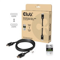 Club3D Kabel Ultra Rychlý HDMI™ Certifikovaný, 4K 120Hz, 8K60Hz, 48Gbps M/M, 3m, 28 AWG