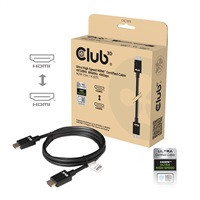 Club3D Adaptér HDMI 2.1 Ultra Rychlý HDMI™ Certifikovaný 4K120Hz, 8K60Hz, 48Gbps (M/M 1.5 m/4.92 ft), 28 AWG