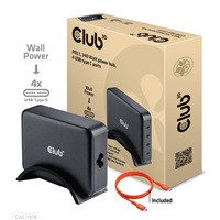 Club3D cestovní nabíječka 240W GaN technologie, 4xUSB-C, PPS + PD 3.1 Support