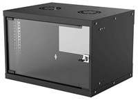 Intellinet 19" BASIC rozvaděč 6U/400mm, černý, rozložený flatpack