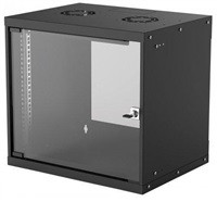 Intellinet 19" BASIC rozvaděč 9U/400mm, černý, rozložený flatpack