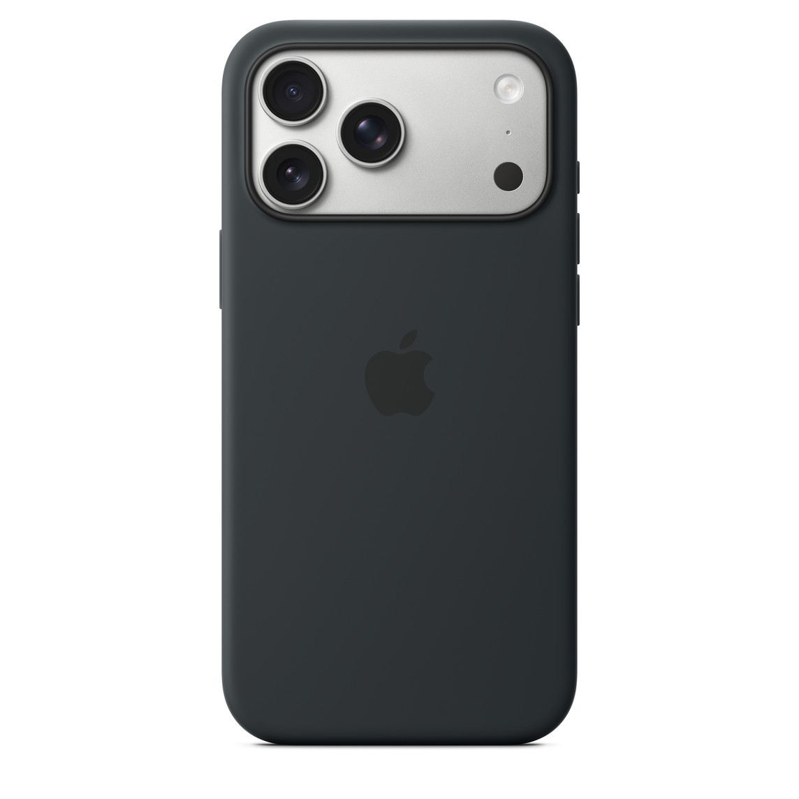 iPhone 17 Pro Max Silicone Case w MS – Black / SK