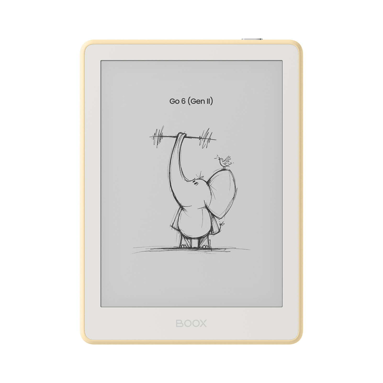E-book ONYX BOOX GO 6 (Gen II), custard, 6" Carta 1300, 32GB, Bluetooth, Android 11, E-ink displej