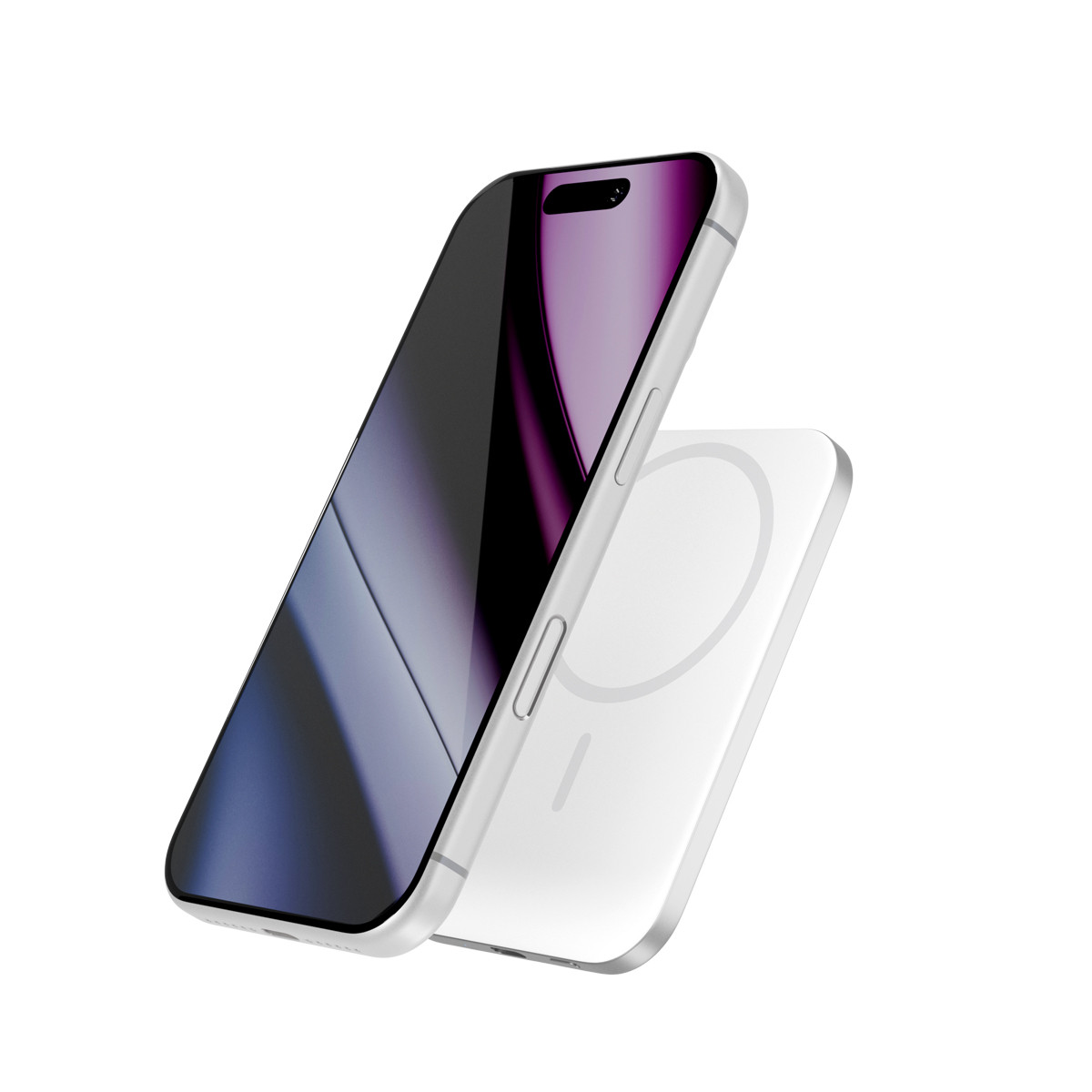 Epico Slim 3000mAh Mag+ powerbanka EM31b - stříbrná