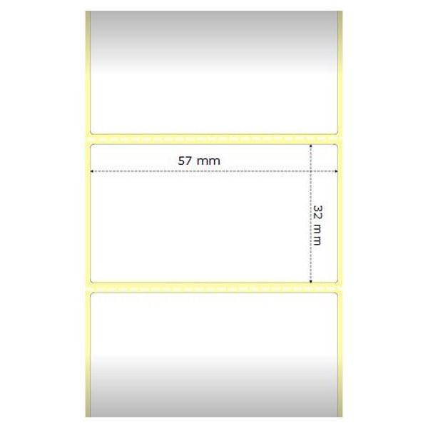 Zebra Z-Select 2000D/ role štítků / termální papír / 57x32mm - MOQ 12ks