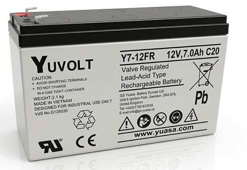 Yuasa YUVOLT Y7-12FR VdS (12V; 7Ah, F1)