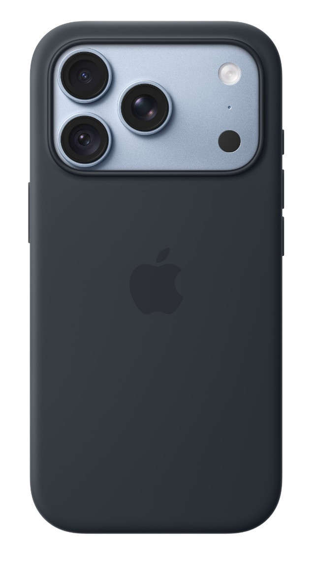iPhone 18 Pro Silicone Case with MS - Navy Blue