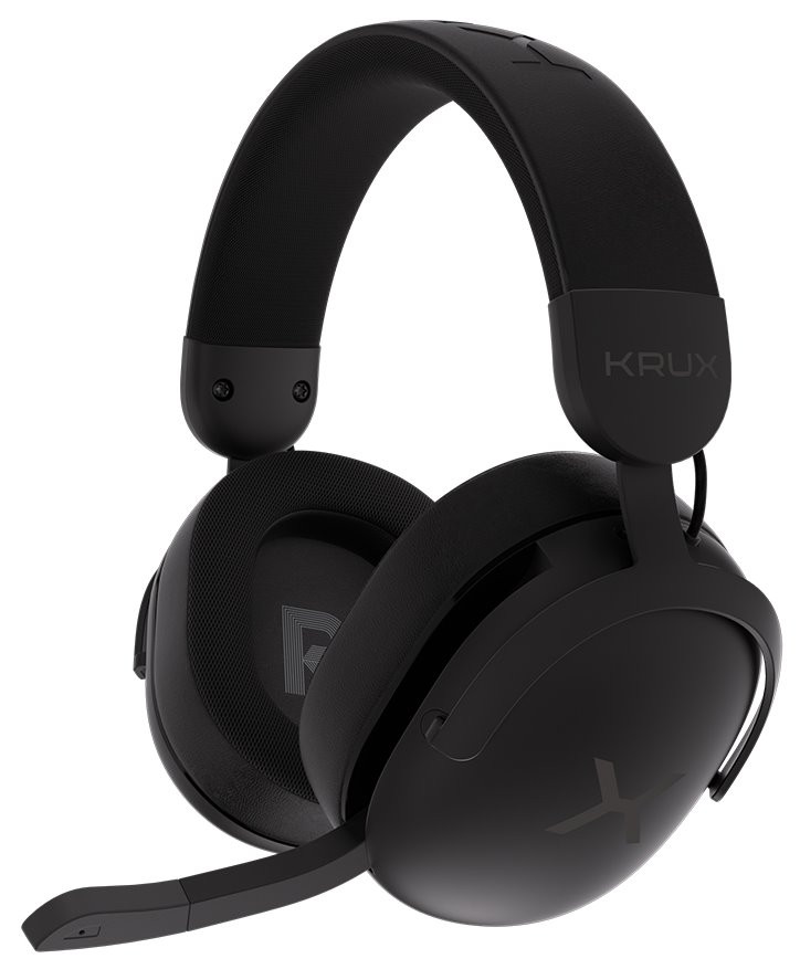 Krux headset Crave Pro Wireless / bezdrátový / 2,4GHz / USB / BT / černý