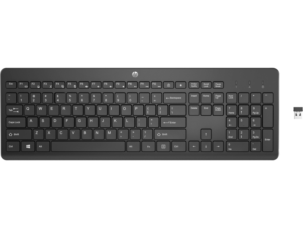 HP 230/Bezdrátové USB/HU layout/Černá