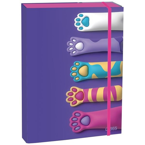 Box na sešity A4, s klopou, Paws