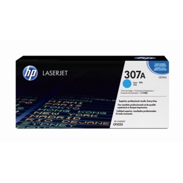 Toner HP CE741A, azurový