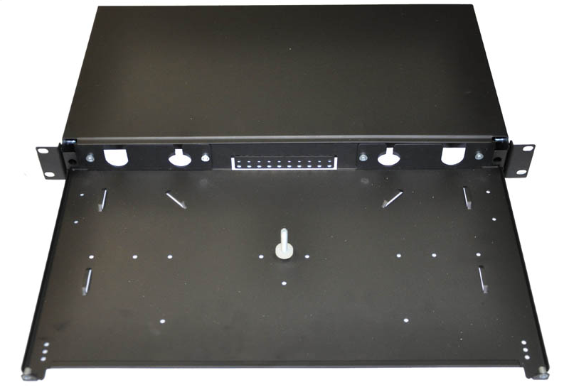 19" Optická vana  12xSC simplex černá aretace plastovým klipem