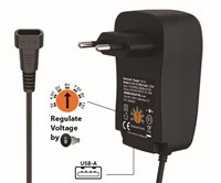 WG - Univerzální nabíječka s 13 adaptéry, černá