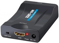 WG - Audio video konvertor SCART na HDMI, černá