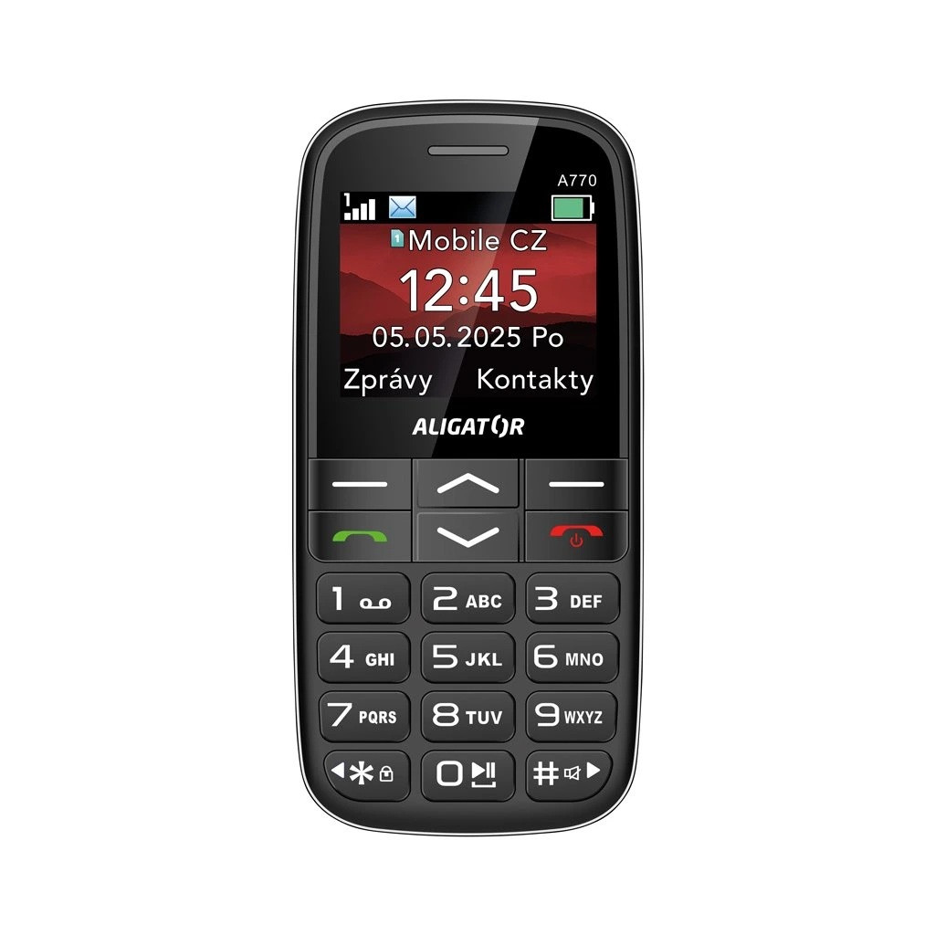 ALIGATOR A770 Senior černý + stol.nab.