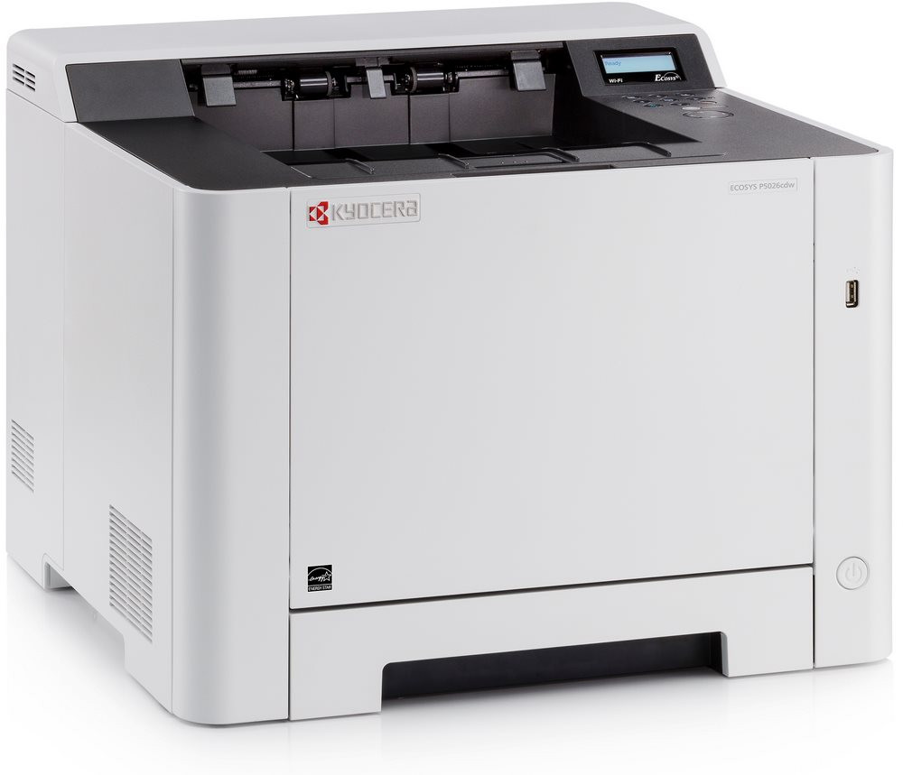 Kyocera ECOSYS P5026cdw, A4, čb/bar, 26ppm, až 9600x600 dpi, 512MB, duplex, LAN, Wifi, start. tonery 1200str.