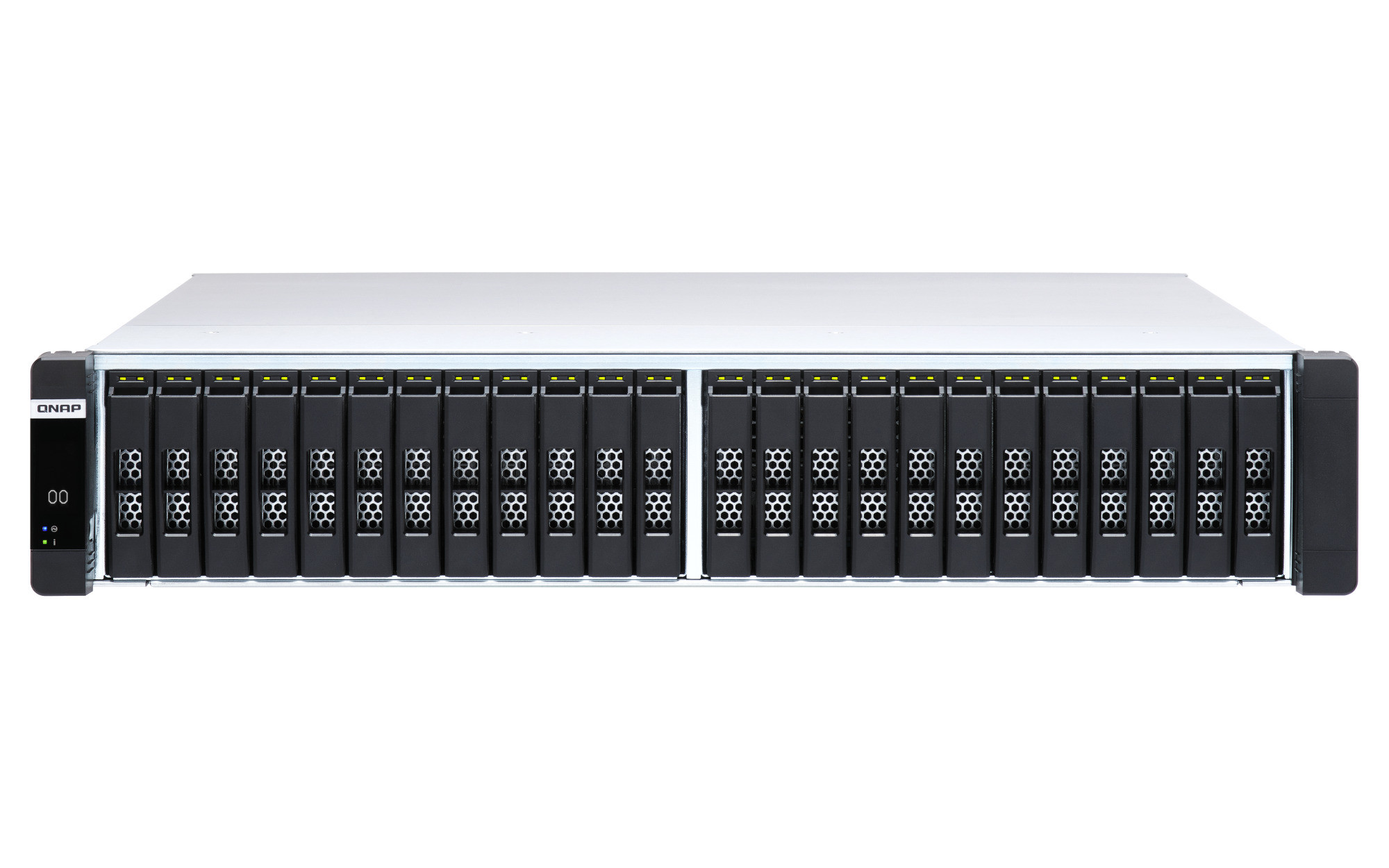 QNAP ES2486AFdc-2142IT-128G (all-flash NAS, duální řadič, 2x Xeon, 2x 64GB RAM, 24x 2,5" U.2/U.3)