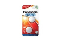 PANASONIC Lithiová baterie (knoflíková) CR-2032EL/2B  3V (Blistr 2ks)