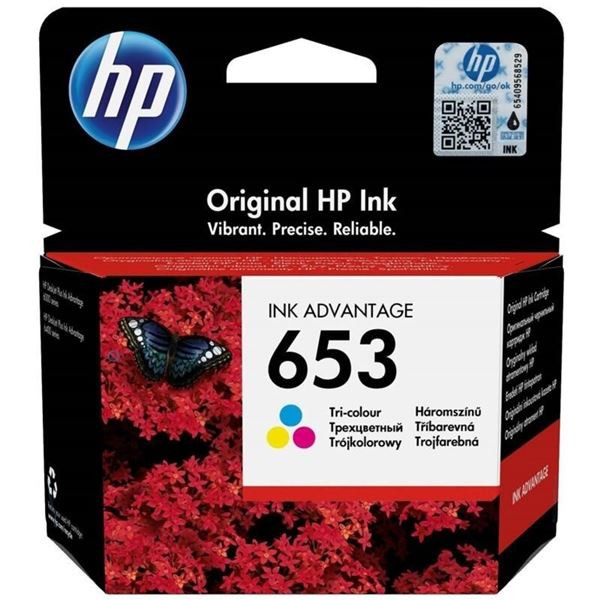 Cartridge HP 3YM74AE  , č. 653 -  tříbarevná