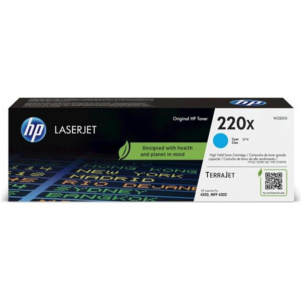 Toner HP W2201X, č. 220X - azurový