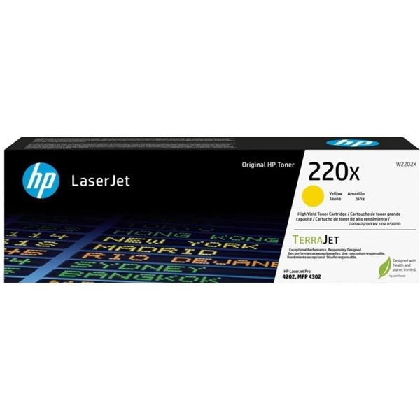 Toner HP W2202X, č. 220X - žlutý