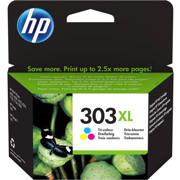 Cartridge HP T6N03AE , č. 303XL -  tříbarevná