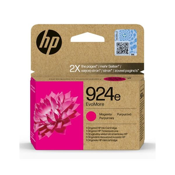 Cartridge HP 4K0U8NE , č. 924e EvoMore - purpurová