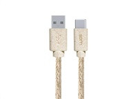 WG - Datový kabel Type-C (male) na USB-A (male), 2 metry, konopný ECO