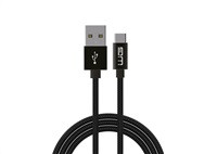 WG - Datový kabel SUPER CHARGE Type-C na USB-A, 1 metr, 5 A, černá