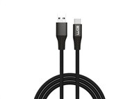 WG - Datový kabel Type-C na USB-A, 2 metry, 3 A, černá