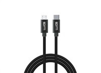 WG - Datový kabel Type-C (male) na Micro USB (male), 1 metr, černá