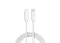 WG - Datový kabel Type-C na Type-C, 1 metr, 3 A, bílá