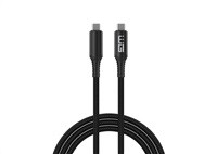WG - Datový kabel Type-C na Type-C, 1 metr, 5 A, 240 W, 40Gbps, USB4, černá