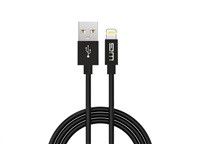 WG - Datový kabel Lightning na USB-A, 1 metr, černá