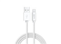 WG - Datový kabel Lightning MFI na USB-A, 2 metry, bílá