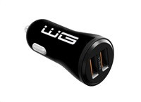 WG - Autonabíječka 2x USB-A, 5 V, 2.1 A, černá